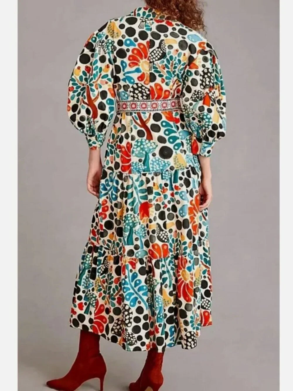 Farm Rio Mushroom Forest Canvas Dress - Picture 3 of 16